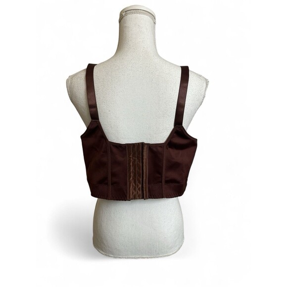 NEW Women's 44C Coffee Brown Underwire Back Support Bra Molded Cups - Picture 4 of 6